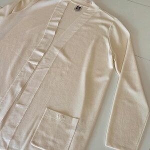 Anne‎ Klein cream sweater cardigan size medium